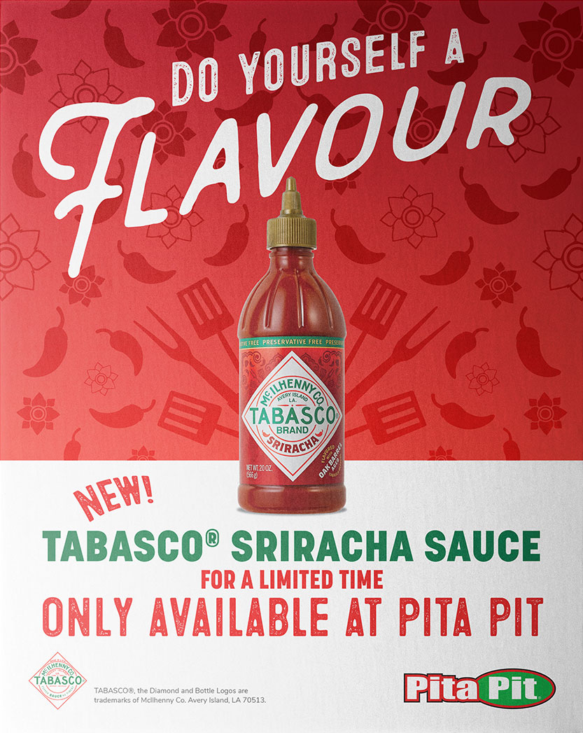 Pita Pit Tabasco Sriracha